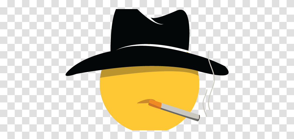 Emojis Wow247 Gangster Gangster Emoji Full Size Emojis For Discord Gangsta, Clothing, Apparel, Cowboy Hat, Sun Hat Transparent Png