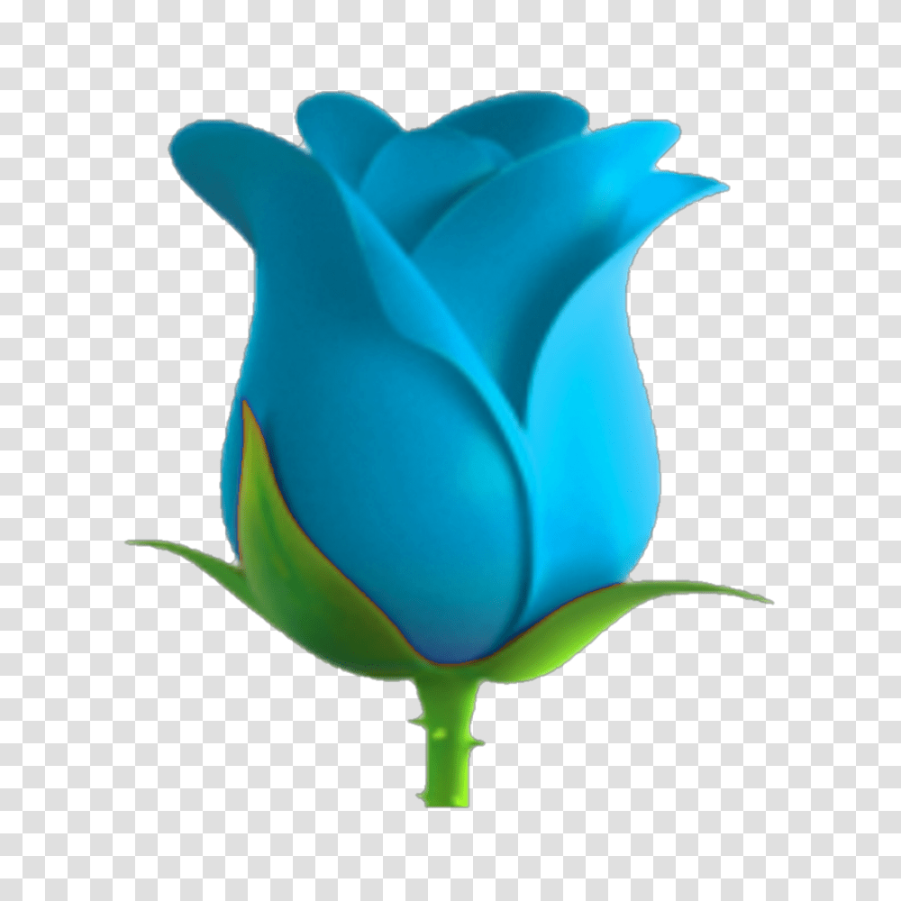 Emojisticker Emoji Blueemoji Blue Rose Flower Bluerose, Petal, Lighting, Pattern Transparent Png