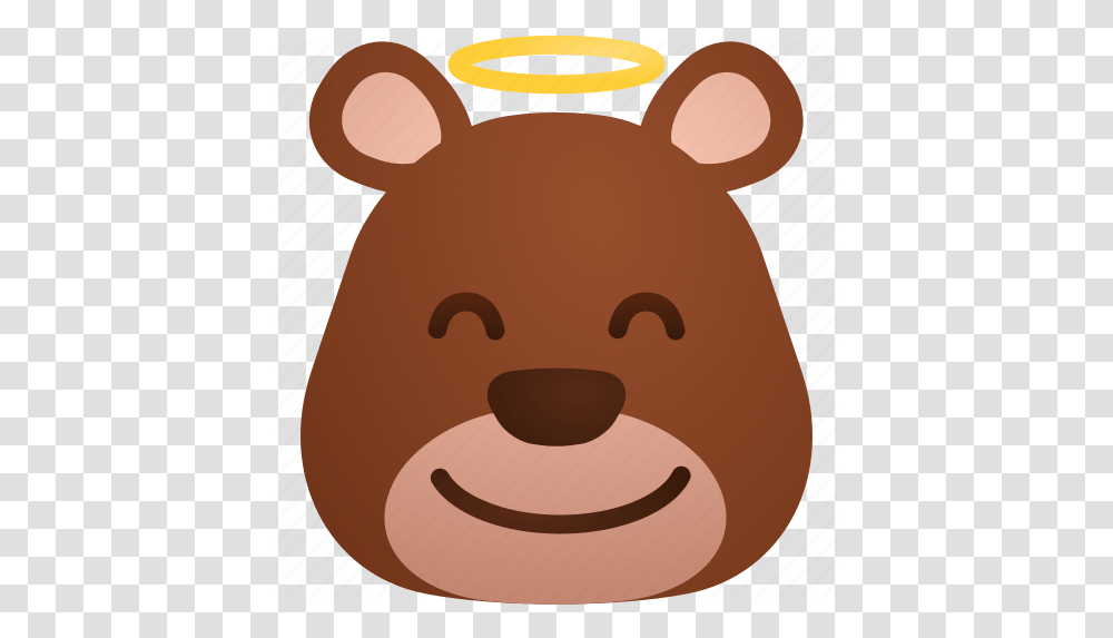 Emoji' By Andri Graphic Angry Bear Face Cartoon, Mammal, Animal, Rodent, Wildlife Transparent Png