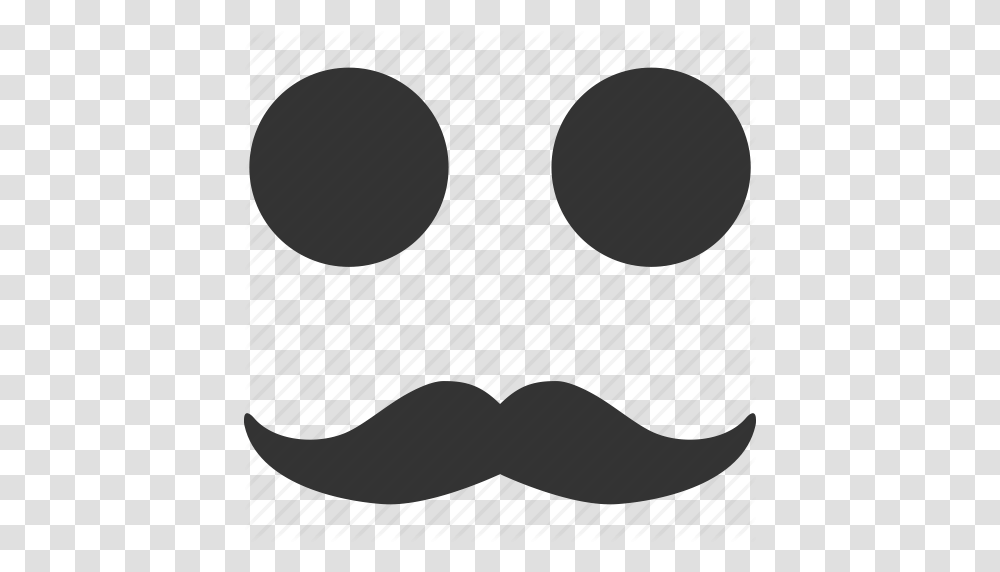 Emoticon Emotion Face Gentleman Mustache Smile Smiley Icon, Stencil, Tape Transparent Png