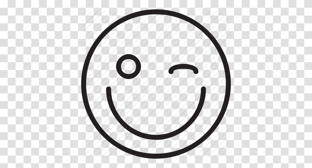 Emoticon Emotion Face Happy Naughty Smile Smiley Smiley, Coil, Spiral, Disk, Electronics Transparent Png
