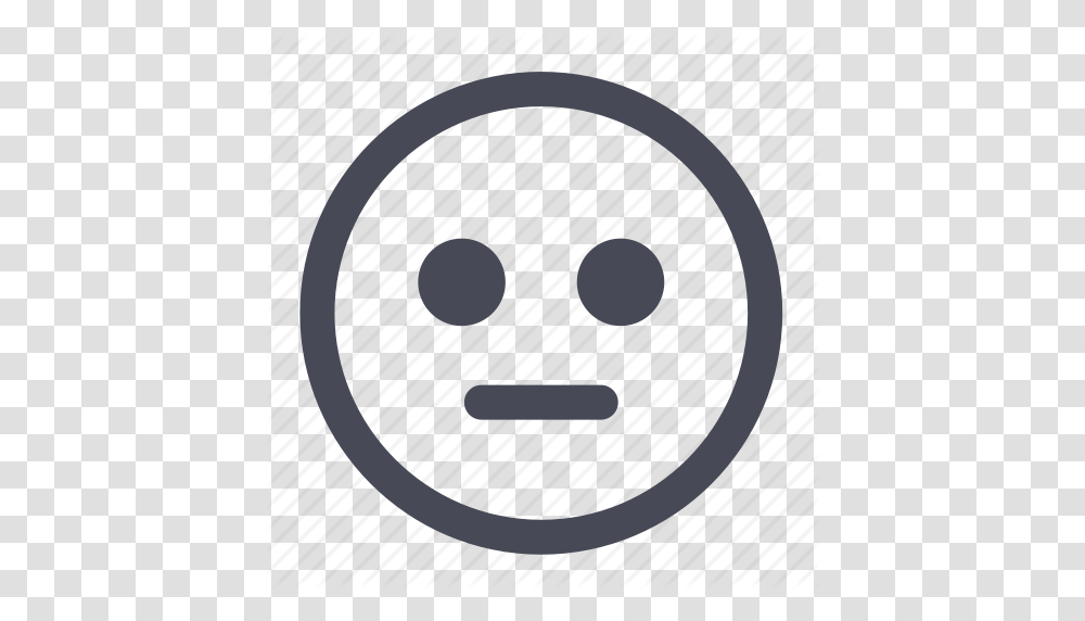 Emoticon Face Happy Neutral Smile Smiley User Icon, Sphere, Gray, Head Transparent Png