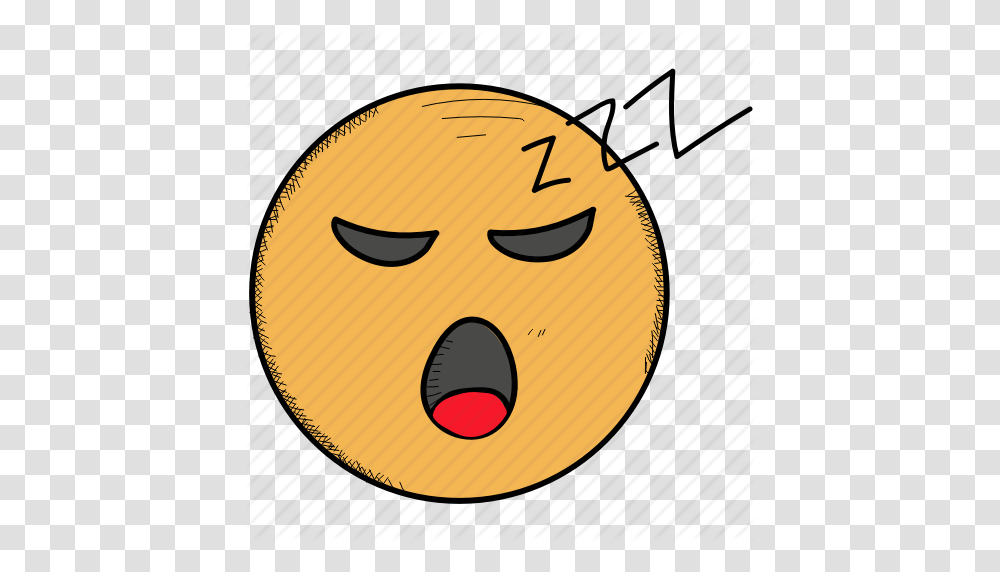 Emoticon Face Mouth Open Sleeping Snoring Zzz Icon, Clock Tower, Parade, Pac Man Transparent Png