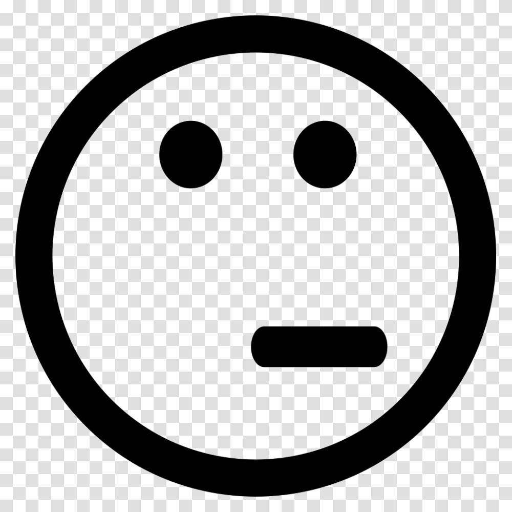 Emoticon Face Of Doubt Icon Free Download, Disk, Stencil Transparent Png