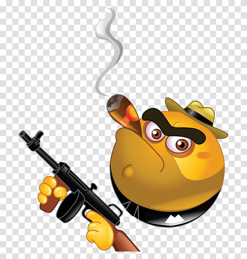 Emoticon Gangster Smiley Clip Art, Outdoors, Duel, Paintball, Angler Transparent Png