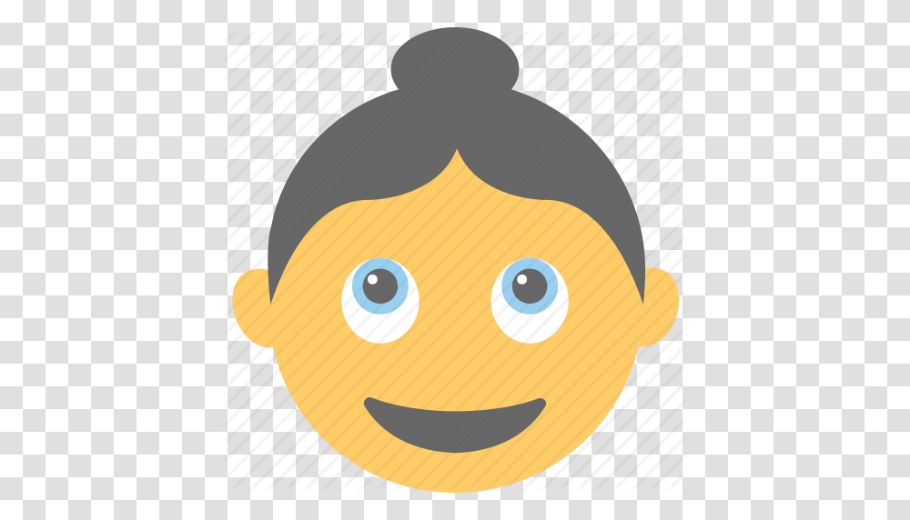 Emoticon Happy Smiley Surprised Woman Emoji Icon, Animal, Mammal, Food, Pet Transparent Png