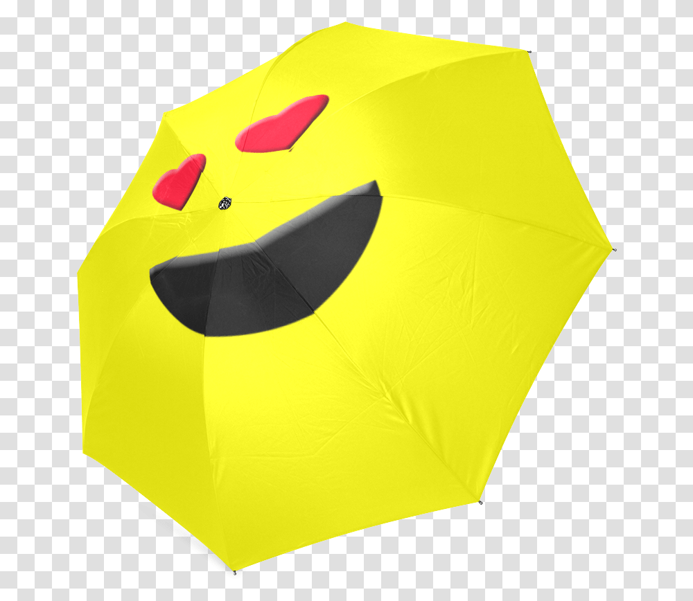 Emoticon Heart Smiley Foldable Umbrella Umbrella, Canopy, Tent Transparent Png