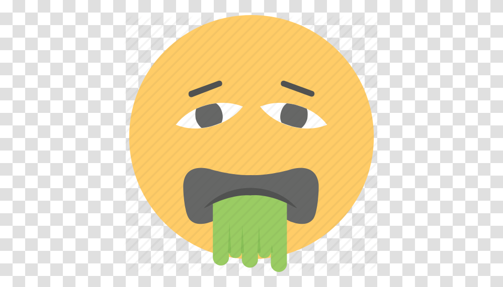 Emoticon Nauseated Puke Emoji Throw Up Vomiting Face Icon, Hand, Plant, Pillow, Cushion Transparent Png