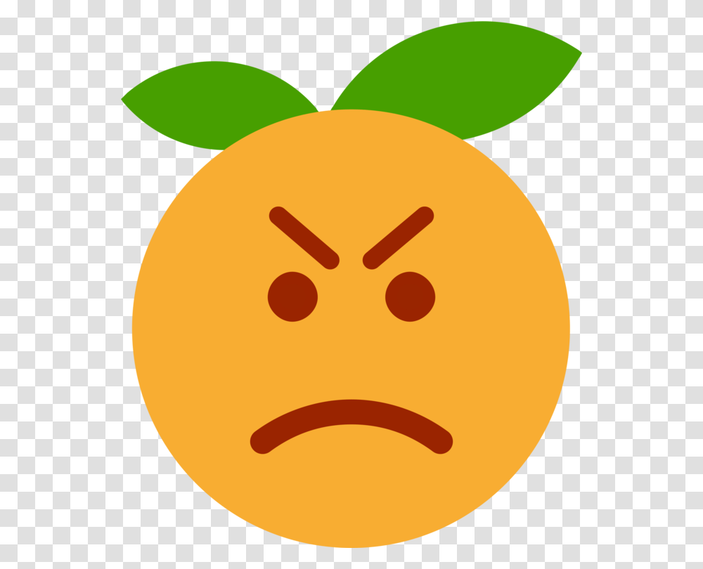Emoticon Sadness Computer Icons Orange Smiley, Plant, Citrus Fruit, Food, Tennis Ball Transparent Png