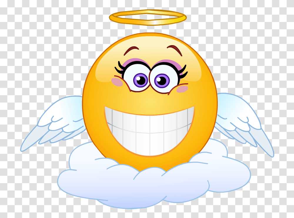 Emoticon Smiley Emoji Clip Art Angel Emoji, Animal, Sphere, Bird, Egg Transparent Png