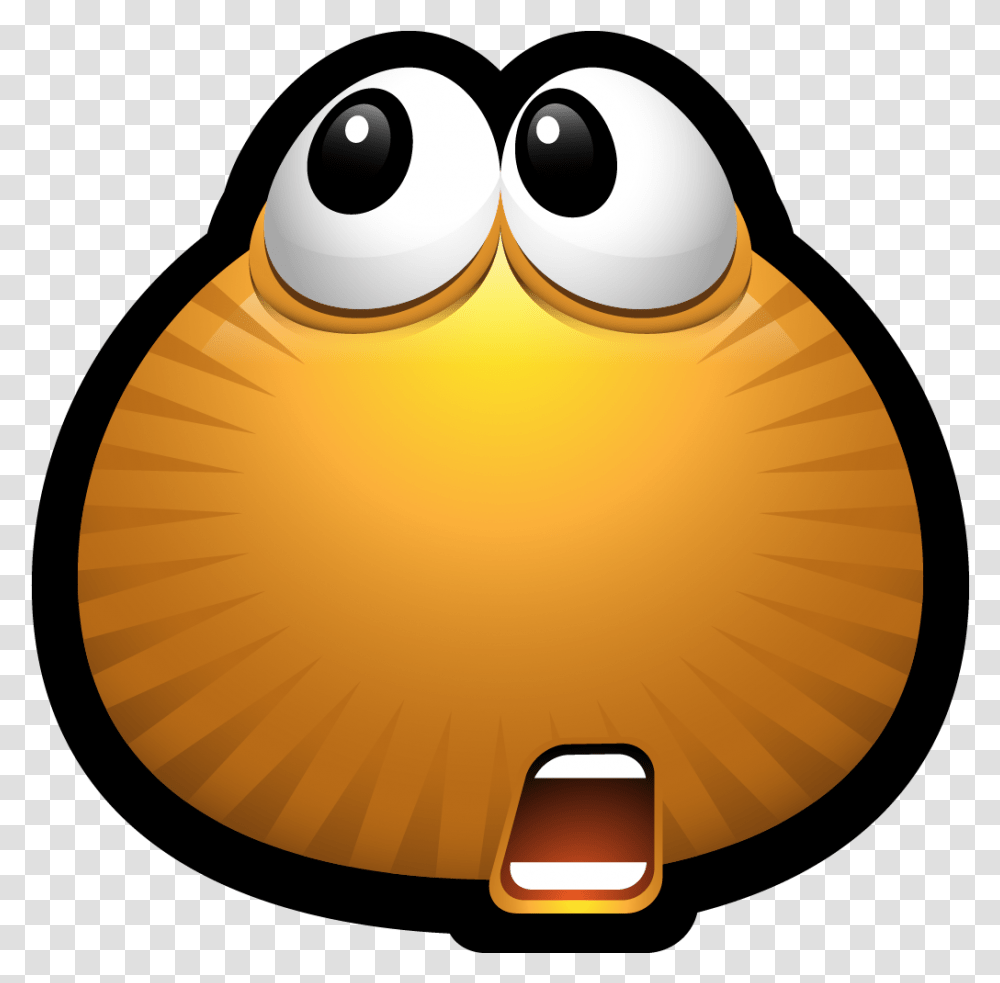 Emoticon Smiley Monster Icon Shocked Happy Face Dazed And Confused Emoji, Animal, Bird, Invertebrate, Sea Life Transparent Png