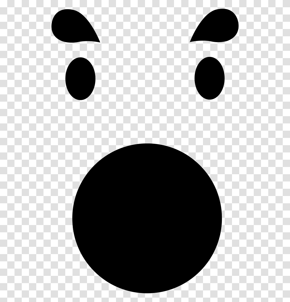 Emoticon Square Surprised Face With Open Circular Mouth, Moon, Outer Space, Night, Astronomy Transparent Png