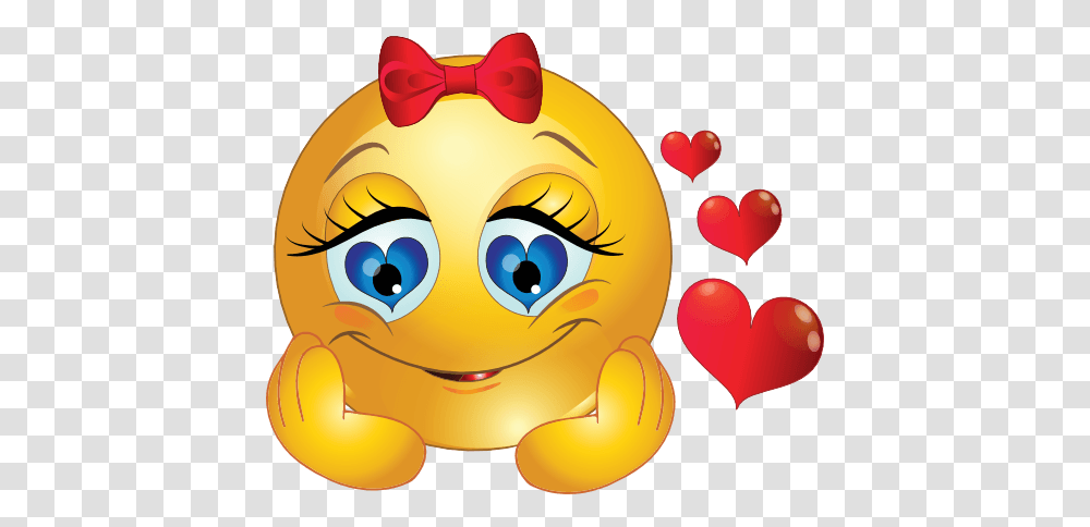 Emoticon Thinking Emoji Girl In Love, Toy, Pac Man, Food, Plant Transparent Png