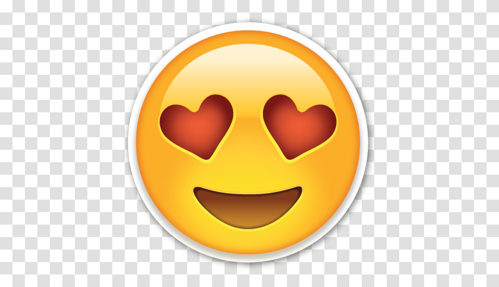 Emoticones De Whatsapp Smiling Face With Heart Shaped Eyes Emoji, Label, Text, Sticker, Outdoors Transparent Png