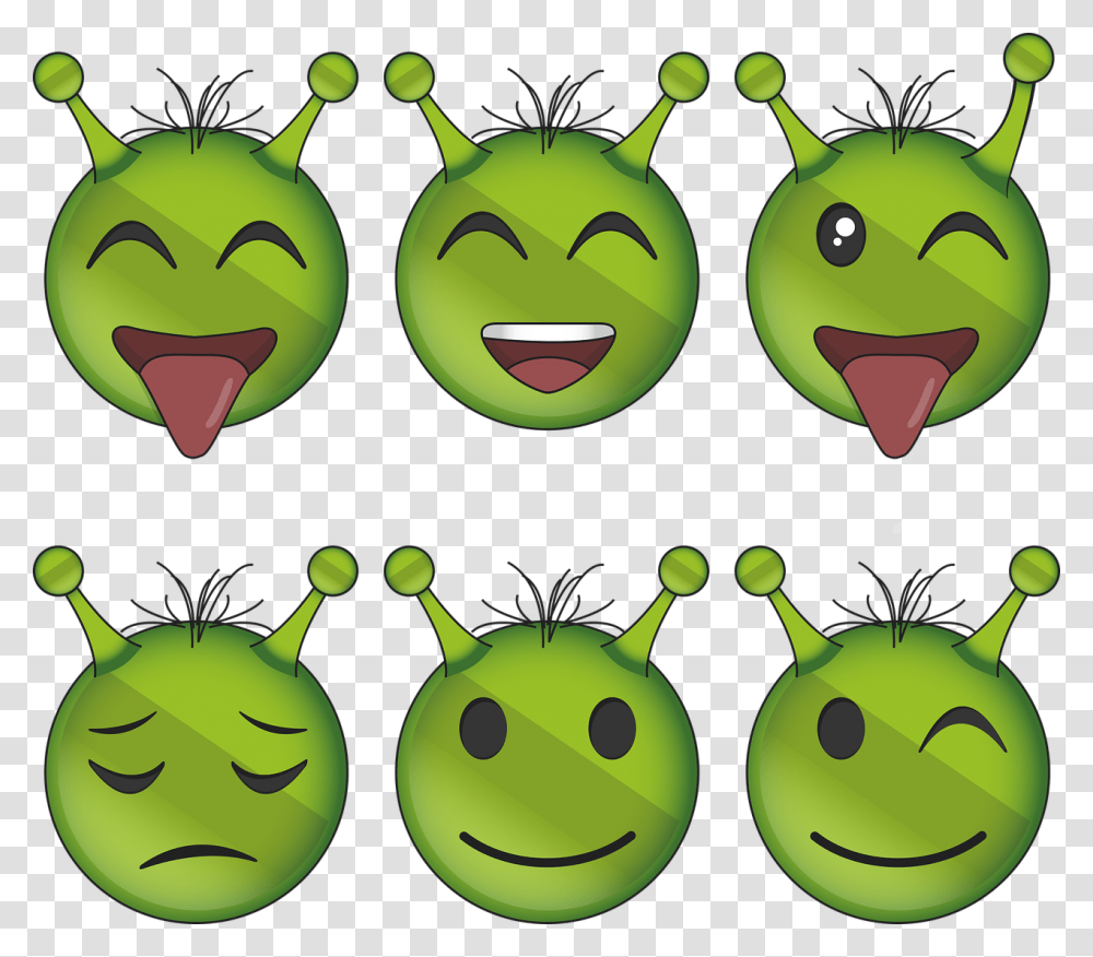 Emoticons Alien Icon, Plant, Green, Food, Produce Transparent Png