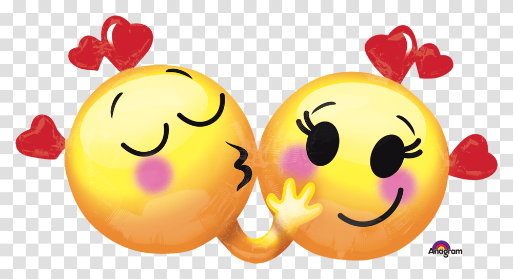 Emoticons In Love Balloon Emoji For Your Wife, Fire, Food Transparent Png