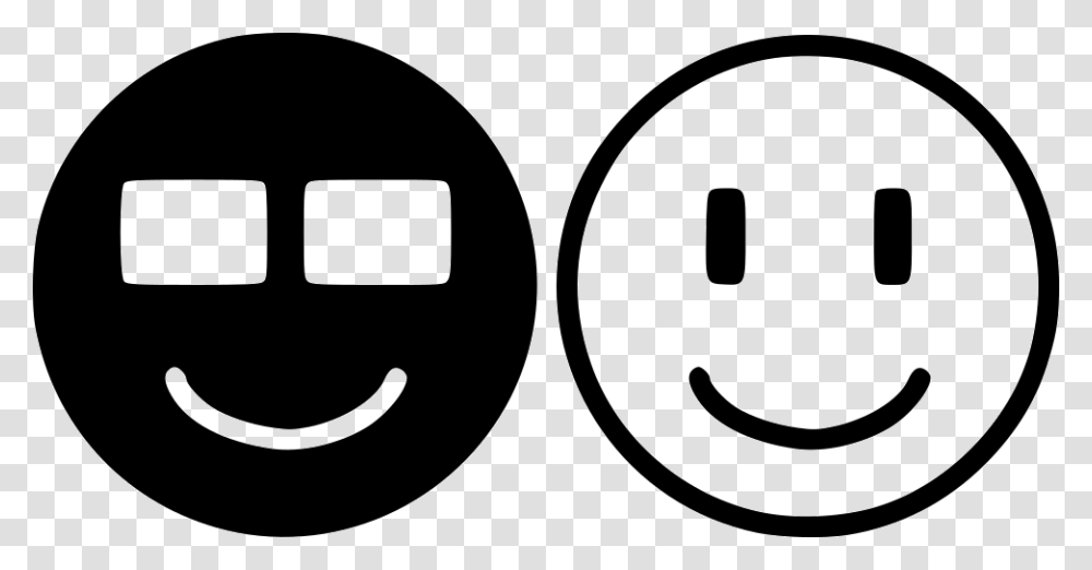 Emoticons Smiley, Number, Stencil Transparent Png