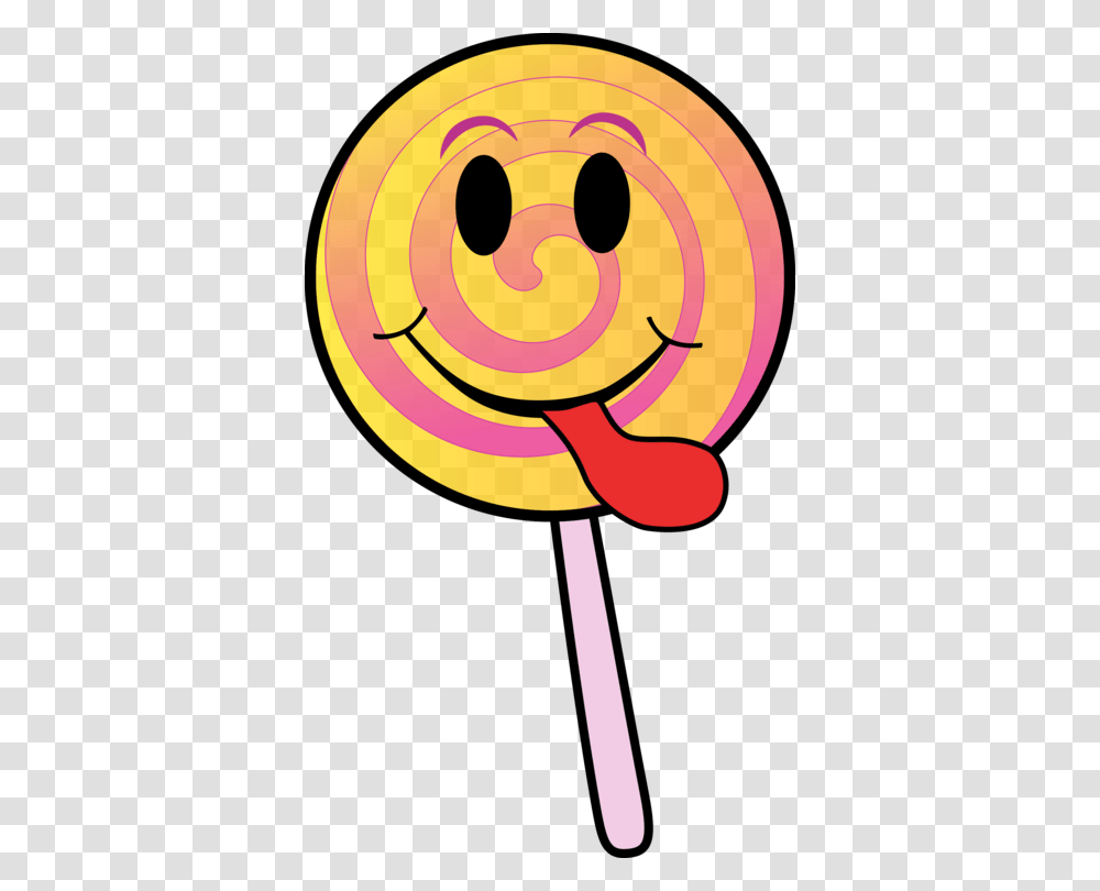 Emoticonsmileyyellow Lollipop With A Face, Candy, Food Transparent Png