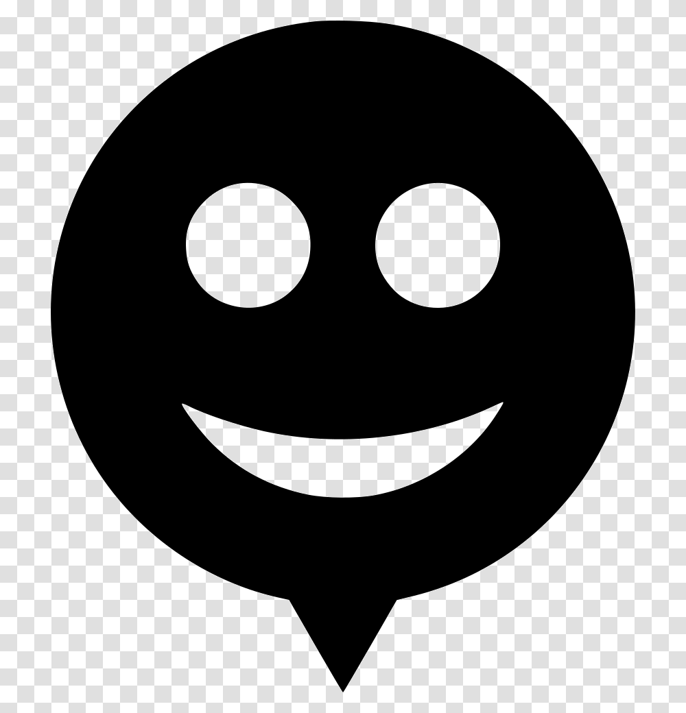 Emotion Black Angry Smiley, Stencil, Logo, Trademark Transparent Png