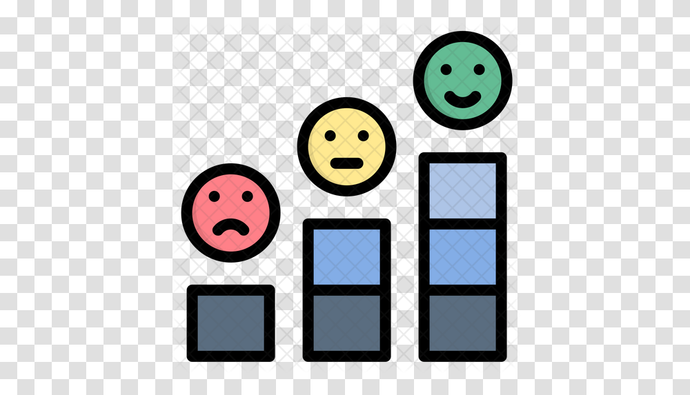 Emotion Level Icon Customer Satisfaction Filled Outline, Clock Tower, Building, Text, Pac Man Transparent Png