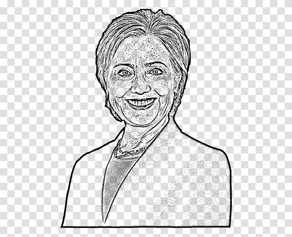 Emotionartheadgear Hillary Clinton Coloring Page, Gray, World Of Warcraft Transparent Png