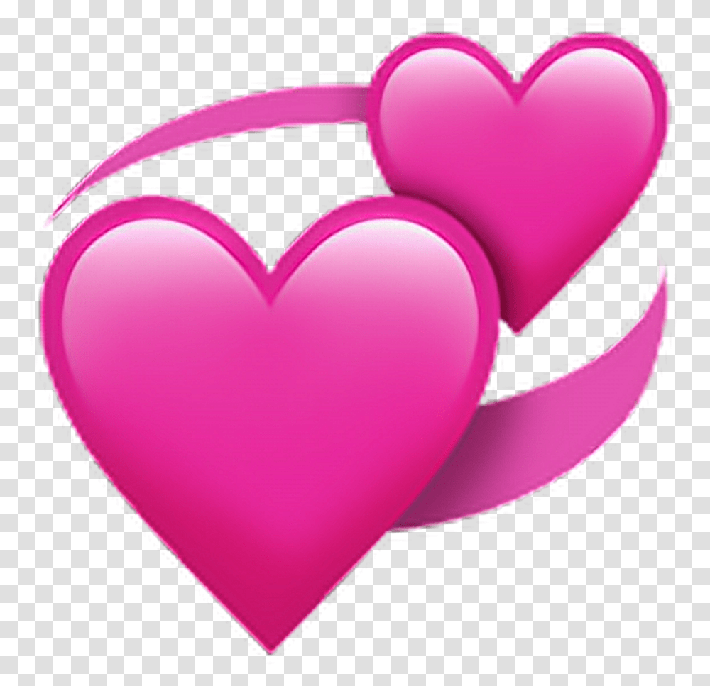 Emotions Emotion Emoji Heart Pink Iphone Heart Emoji, Balloon, Purple, Cushion Transparent Png