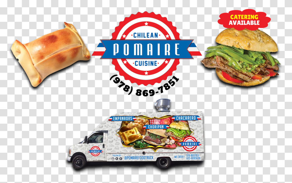 Empanada Food Truck Lowell, Burger, Lunch, Meal, Car Transparent Png