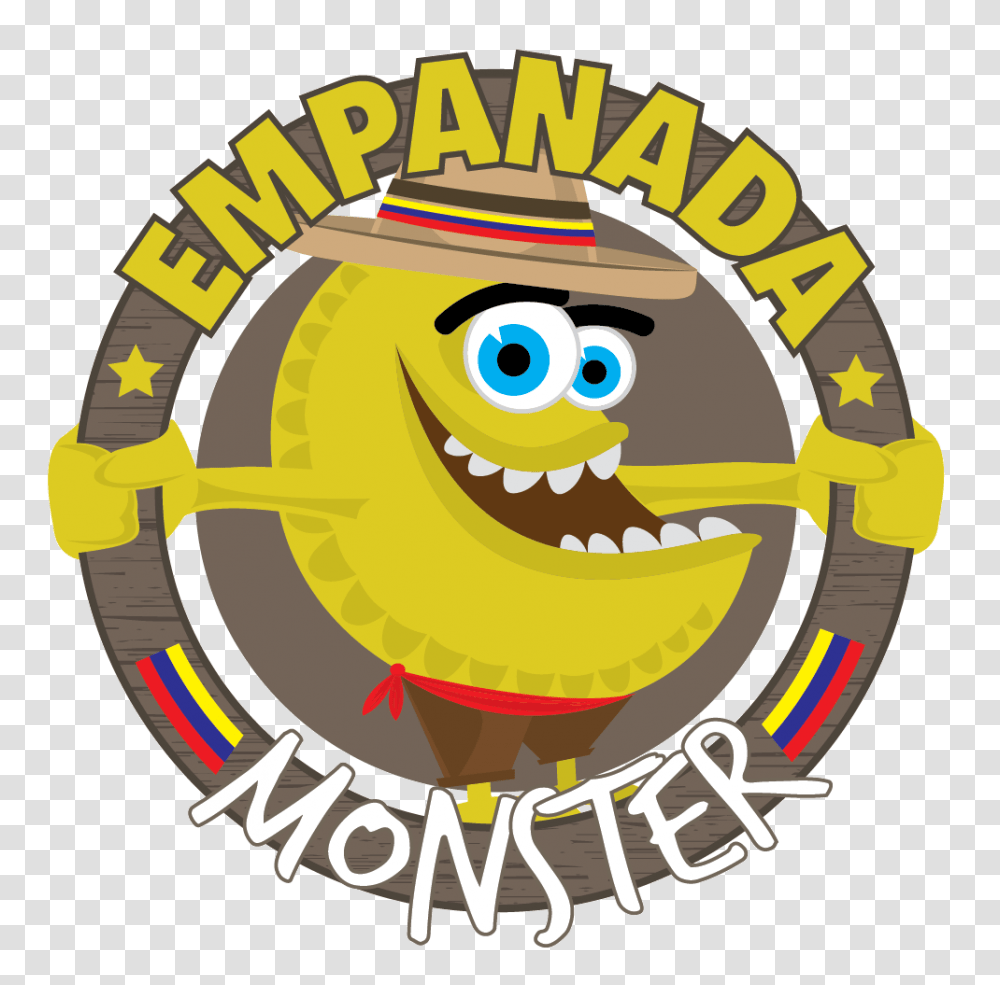 Empanada Monster Authentic Colombian Food Truck Catering Nj, Logo, Trademark, Label Transparent Png