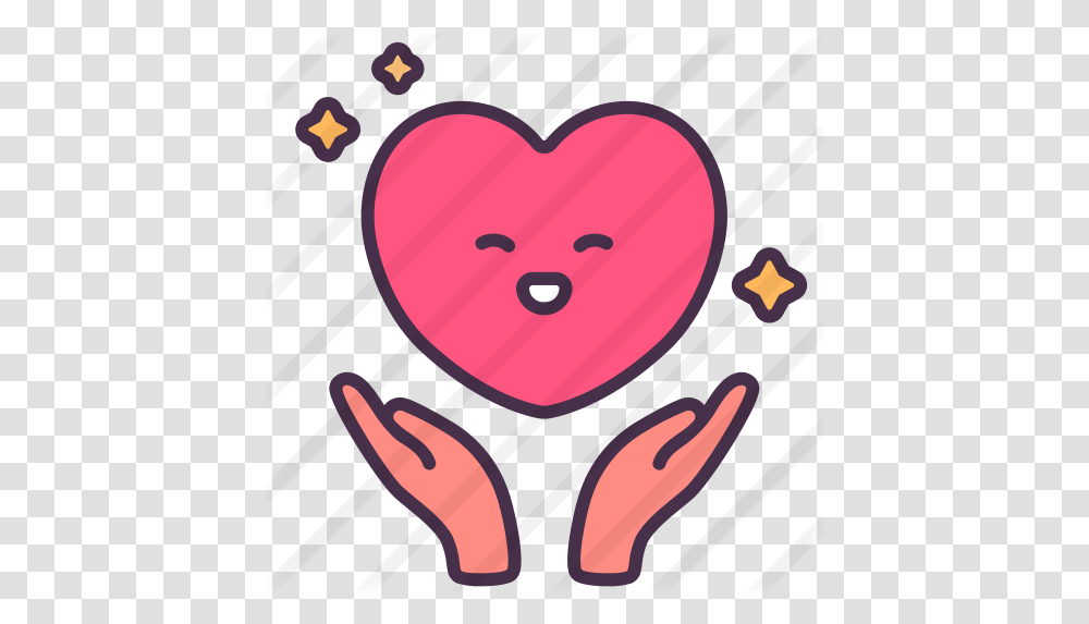 Empathy Happy, Heart, Cushion, Hand Transparent Png