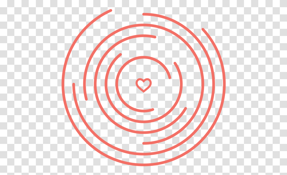 Empathy Heart Graphic Circle, Spiral, Coil, Rug Transparent Png