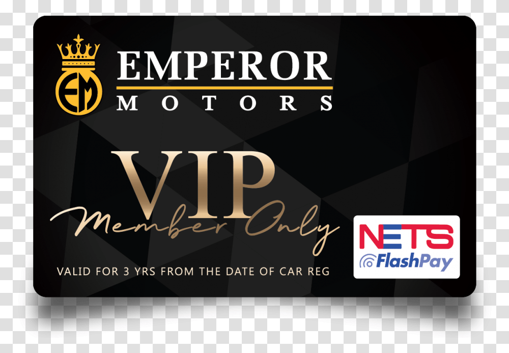 Emperor Motors Nets Flashpay Card 01 Graphic Design, Credit Card, Label, Paper Transparent Png