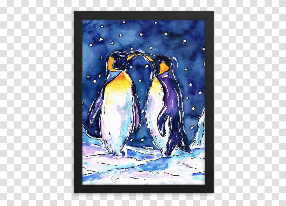Emperor Penguin, Modern Art, Painting, Animal, Bird Transparent Png