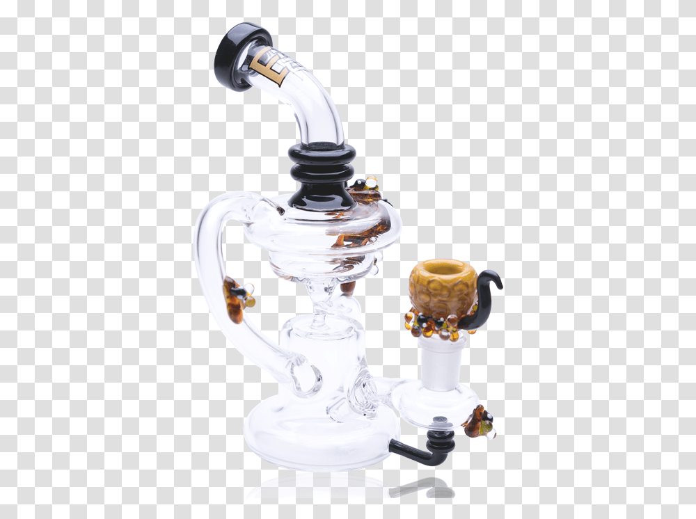 Empire Glassworks Mini Beehive Recycler Dab Rig Empire Glassworks Mini Recycler, Sink Faucet, Goblet, Smoke Pipe Transparent Png