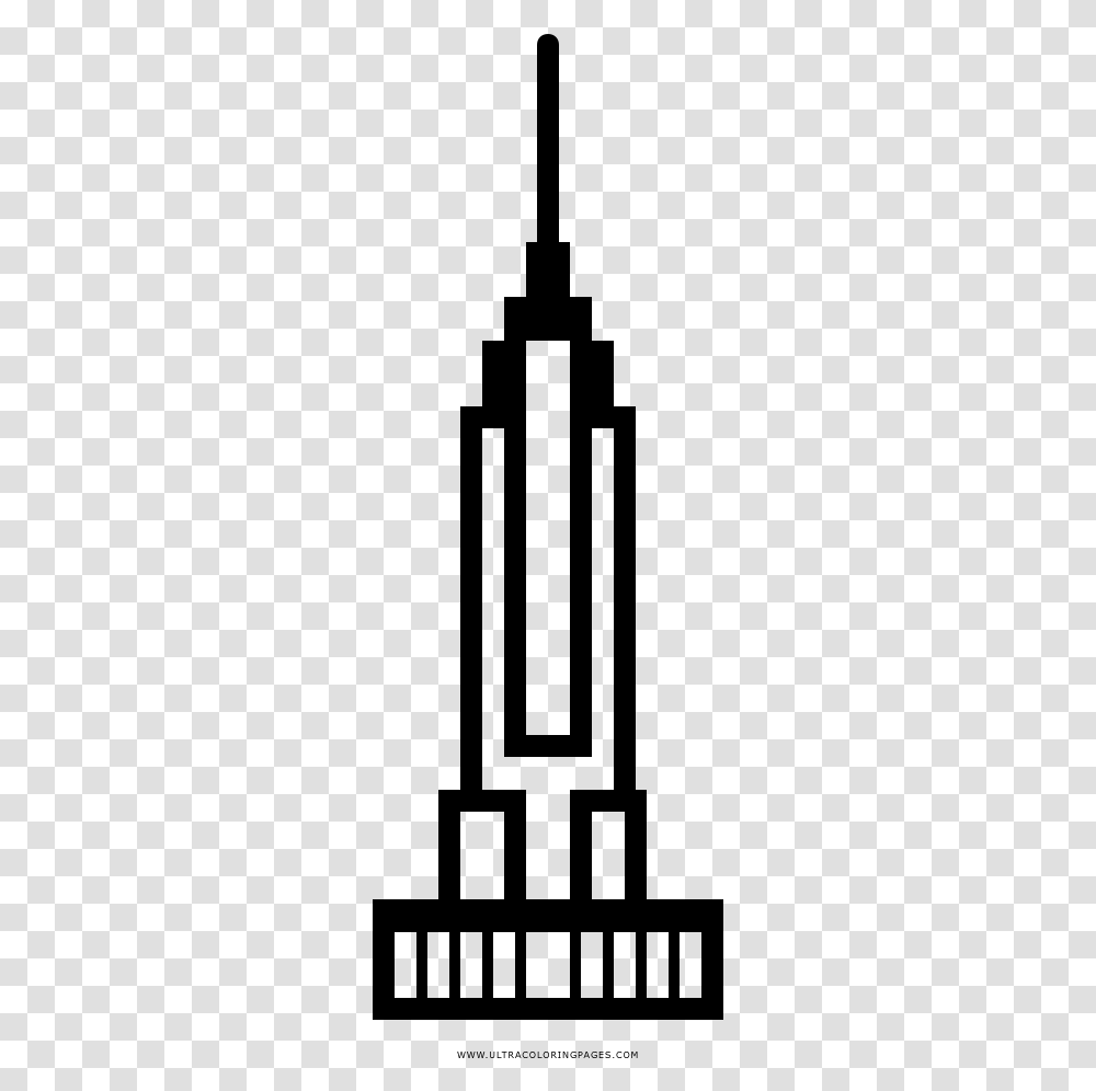 Empire State Building Coloring Page, Gray, World Of Warcraft Transparent Png