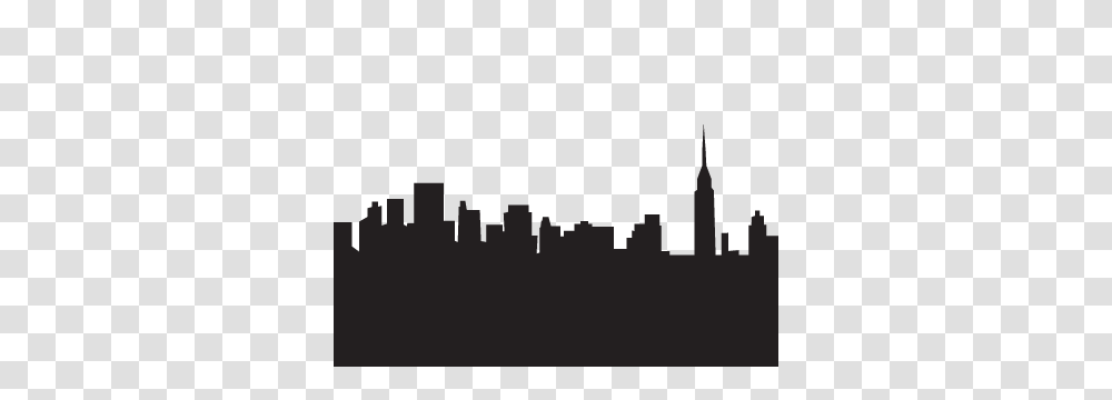 Empire State Building Silhouette, Arrow, Crowd Transparent Png