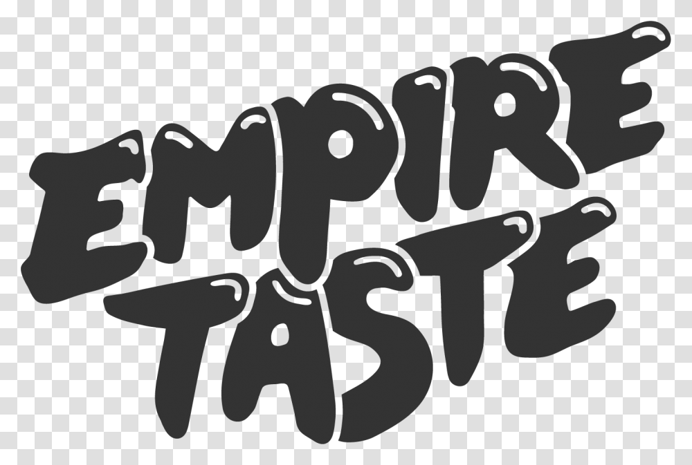 Empire Taste Calligraphy, Alphabet, Label, Stencil Transparent Png