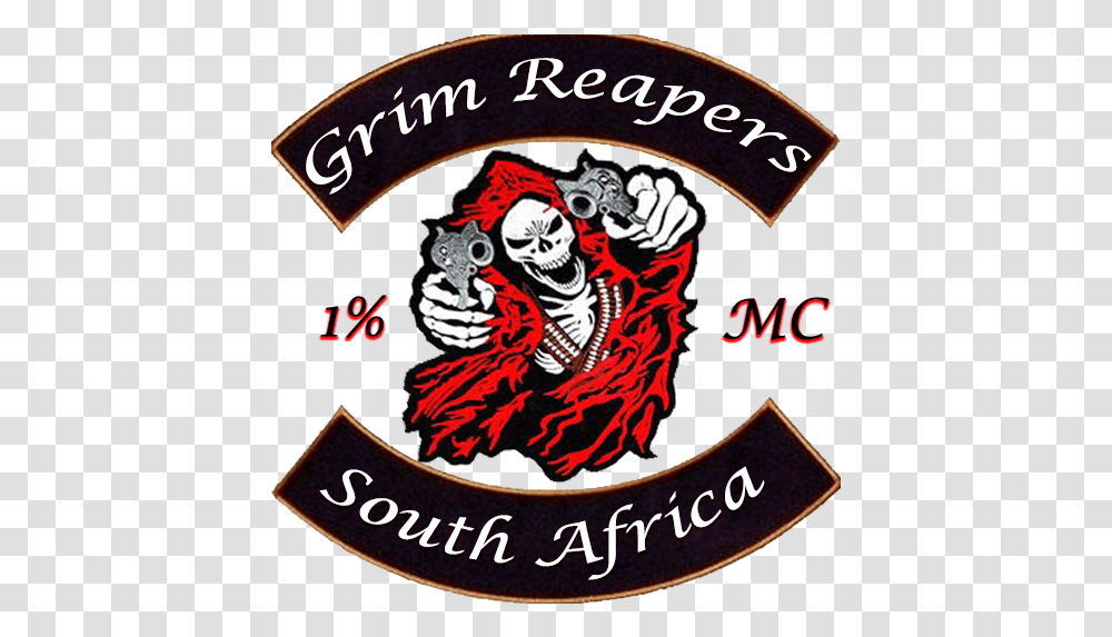 Emplem For Gta Onlone Grim Reapers Mc South Africa Grim Reaper Mc Logo, Symbol, Trademark, Pirate, Emblem Transparent Png