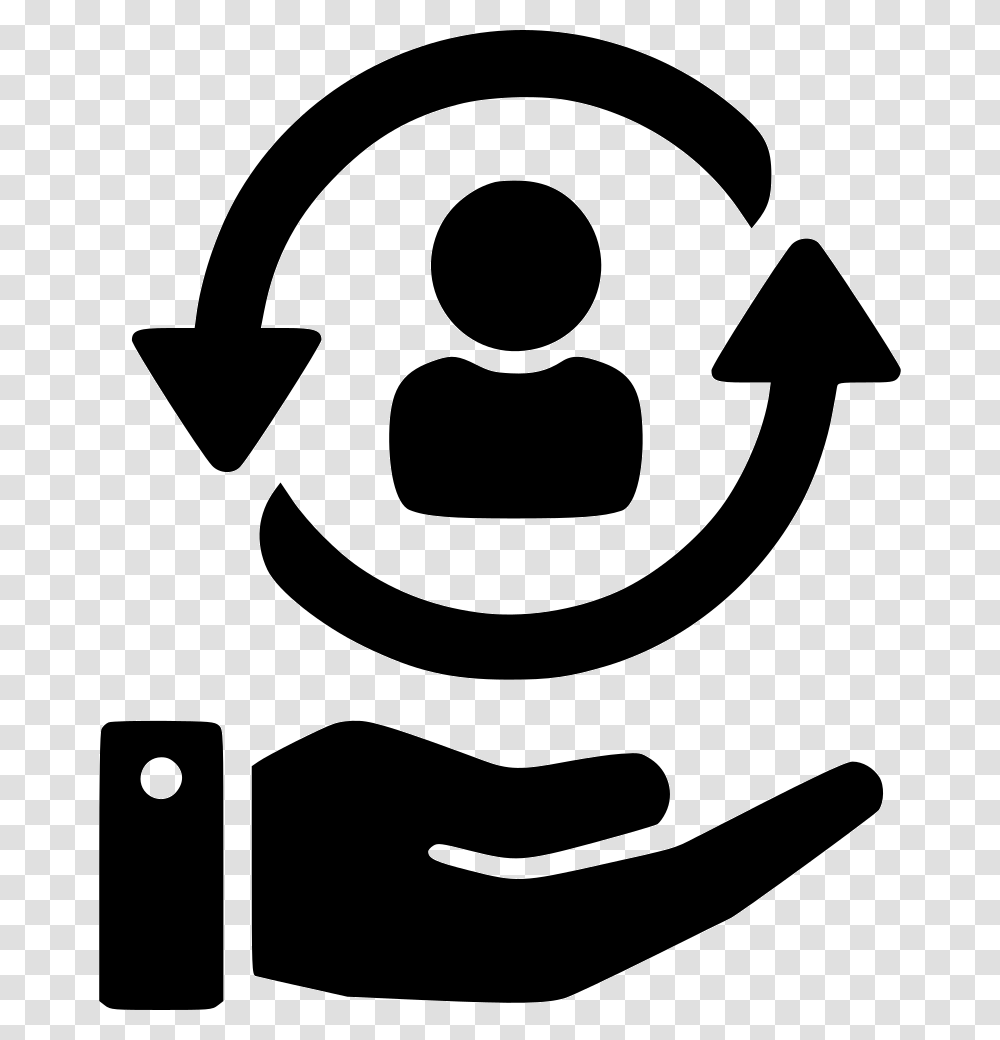 Employee Background Donation Icon, Logo, Trademark, Stencil Transparent Png