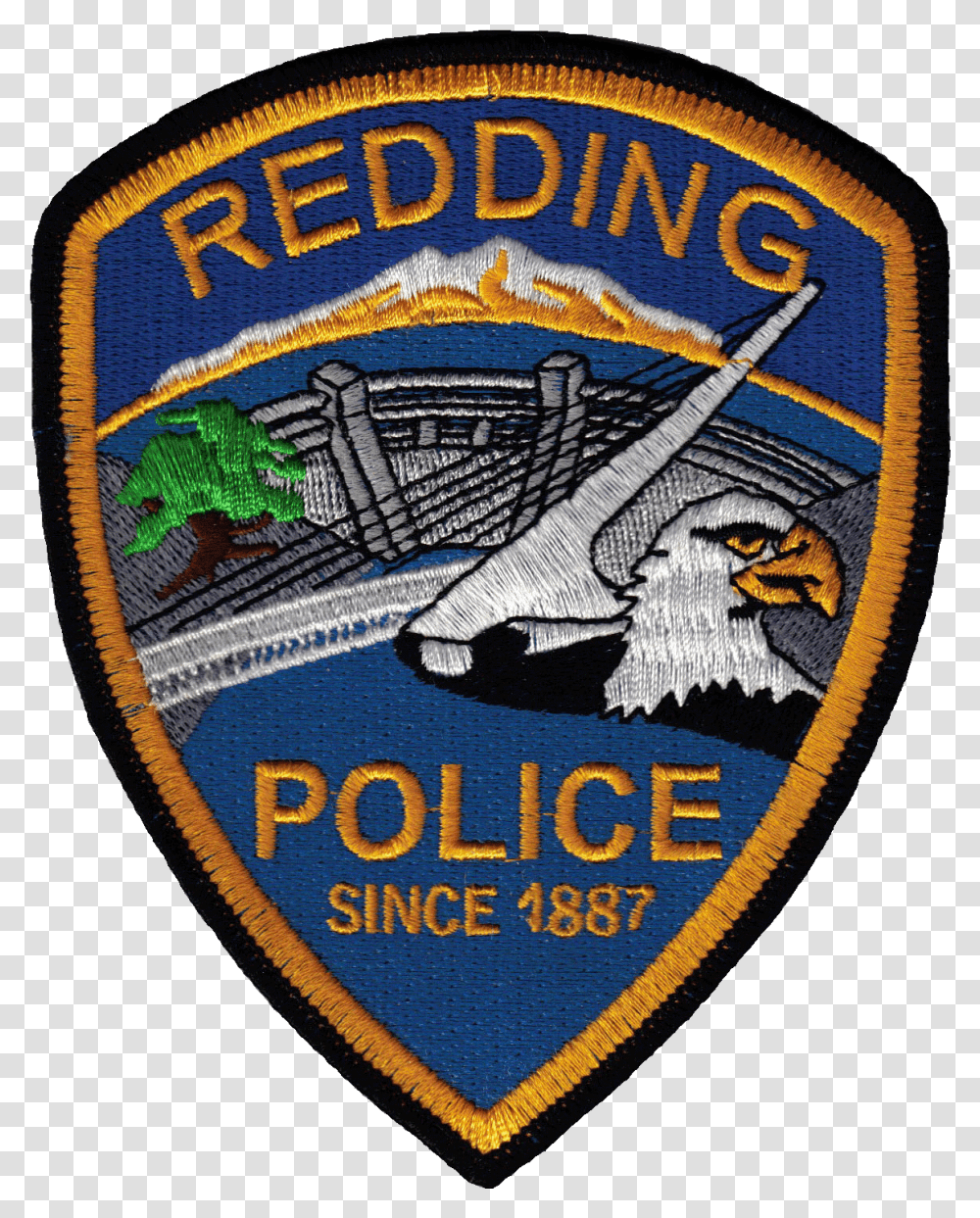 Employee Says She Was Robbed Redding Police Department California, Logo, Symbol, Trademark, Badge Transparent Png
