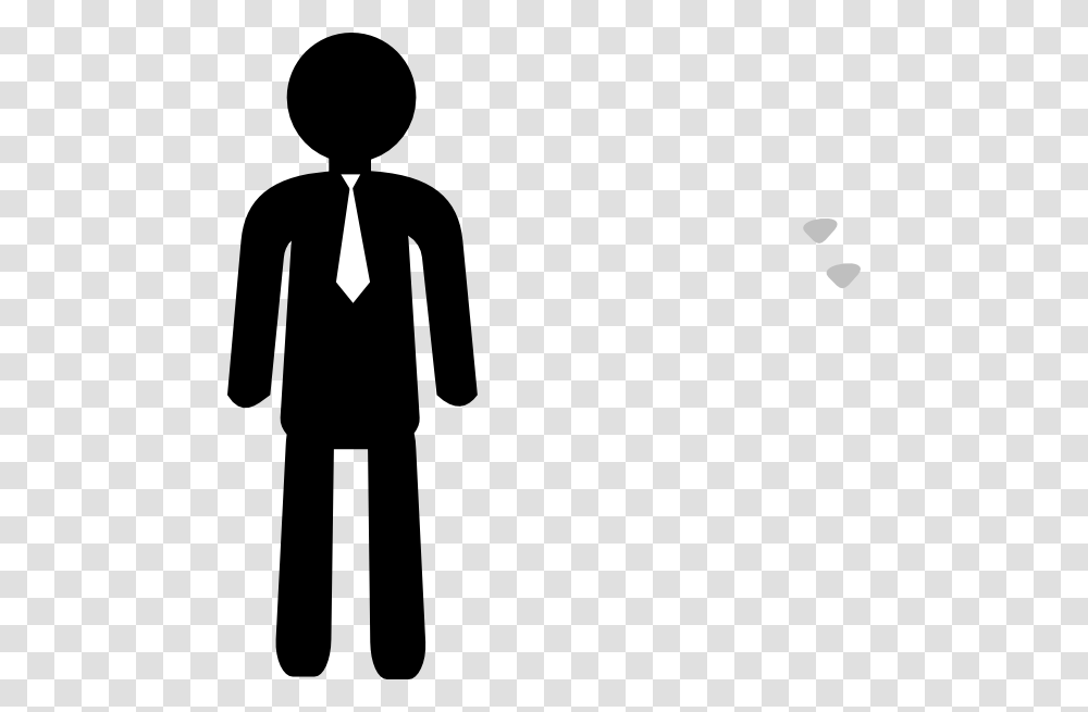 Employee With Necktie Clip Art, Silhouette, Person, Human Transparent Png