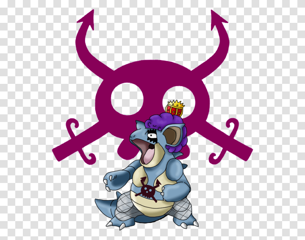 Emporio Ivankov By Chibichibibangbang Jolly Roger One Piece, Purple Transparent Png