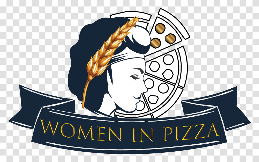 Empowering Women In Pizza Industry Women Pizza Logo, Hair, Head, Label, Text Transparent Png