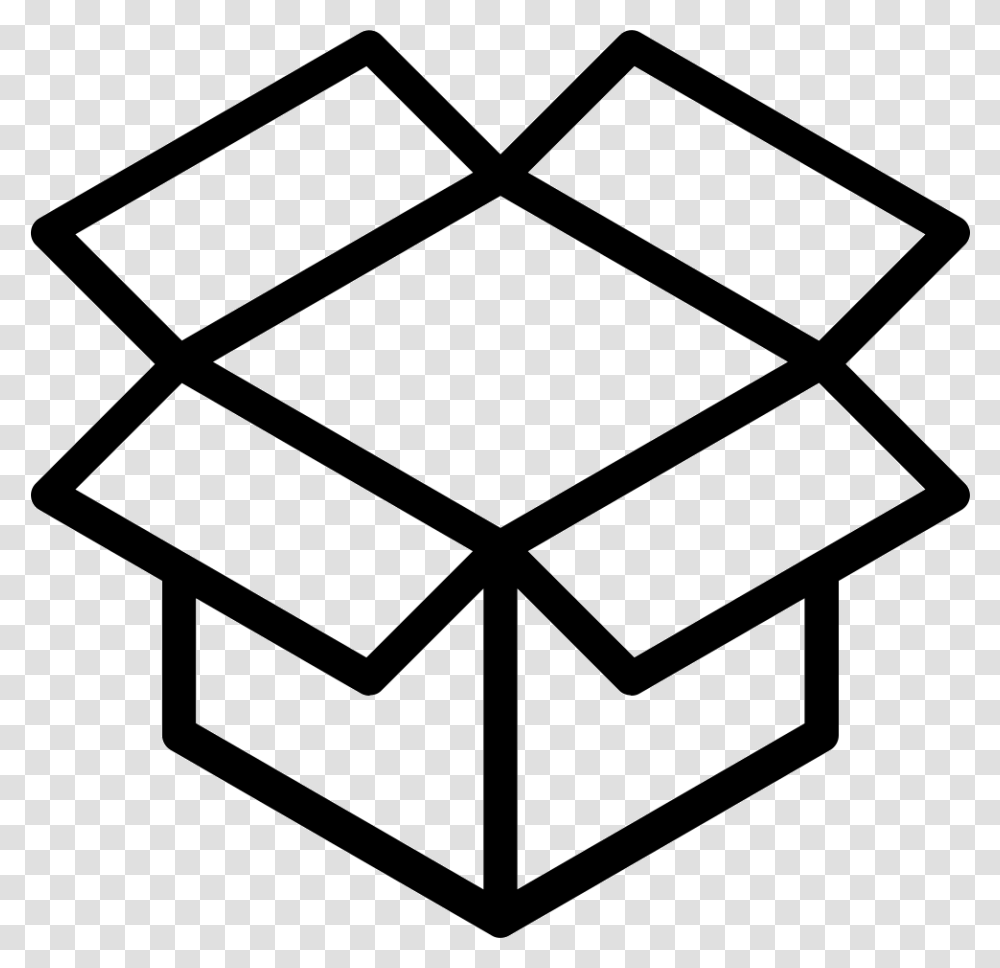 Empty Box Box Icon, Stencil, Rug, Star Symbol, Recycling Symbol Transparent Png