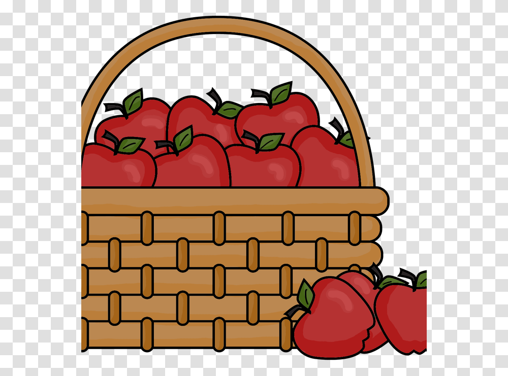 Empty Bushel Basket Clipart Cartoon Basket Of Apples, Plant, Fruit, Food, Strawberry Transparent Png