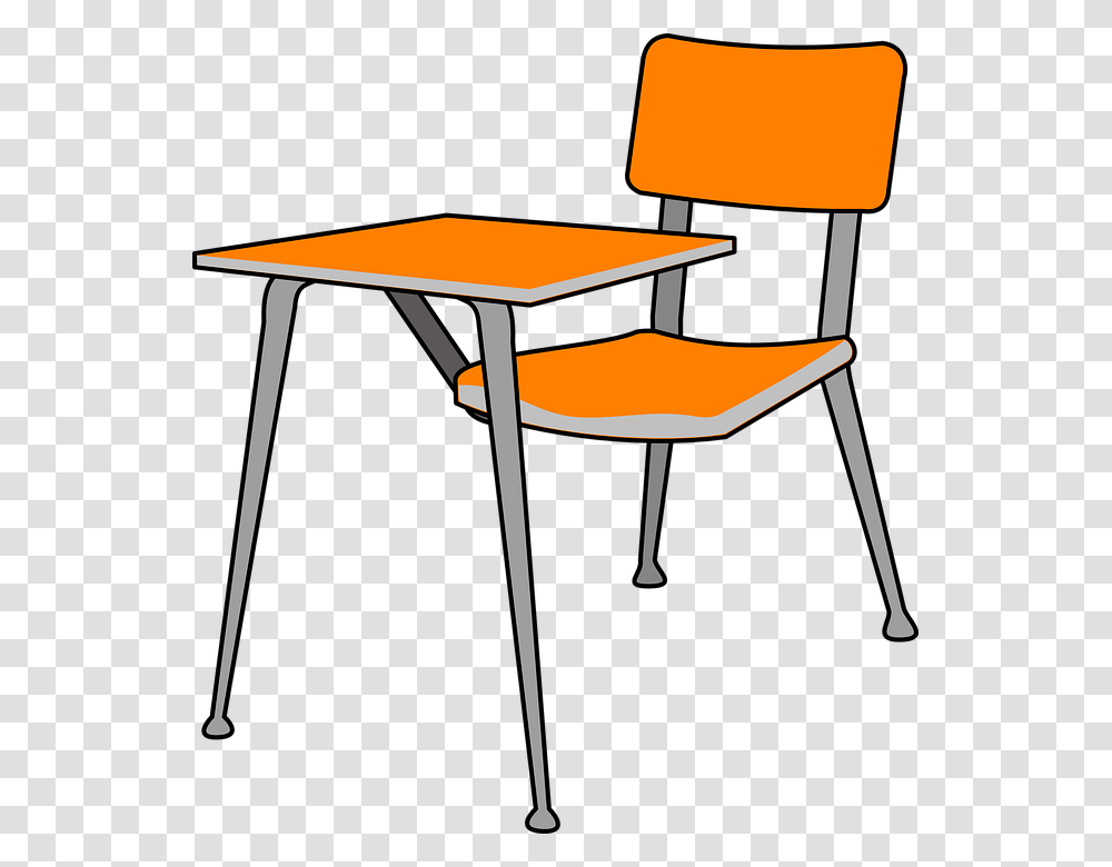 Empty Classroom Clipart School Desk Clipart, Chair, Furniture, Table, Tabletop Transparent Png