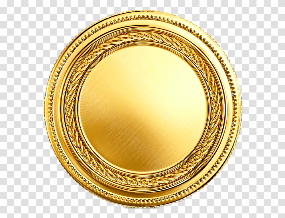 Empty Gold Coin Gold Coin Icon, Oval Transparent Png