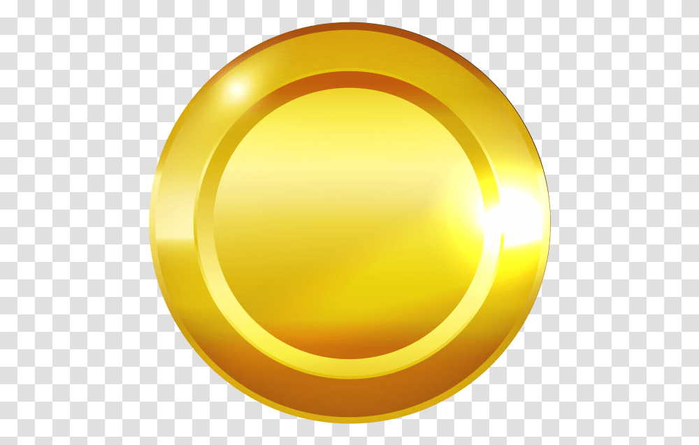 Empty Gold Coin Image Circle, Lamp Transparent Png