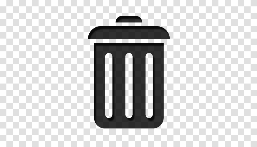 Empty Recycle Bin Trash Icon, Silhouette, Stencil Transparent Png