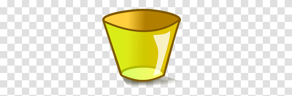 Empty Yellow Trash Can Clip Arts For Web, Lamp, Cup, Bucket, Coffee Cup Transparent Png