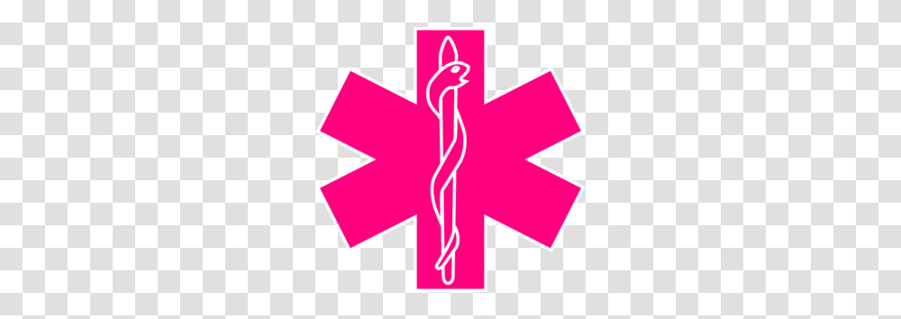 Ems Symbols Clip Art Pink Star Of Life Clip Art, Logo, Trademark, First Aid, Leaf Transparent Png